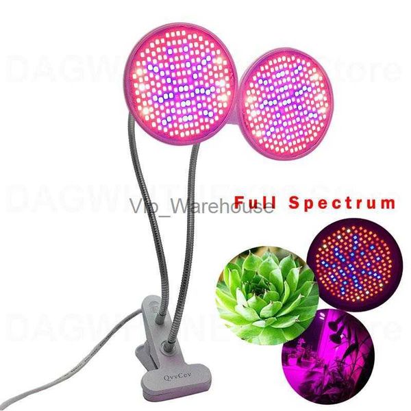 Wachstumslichter Dual 200 LED-Wachstumslicht Vollspektrum-Set Pflanzen UV-IR-Wachstumslampe Schreibtischclip für Innenräume Gemüseblumengewächshaus U26 YQ230926