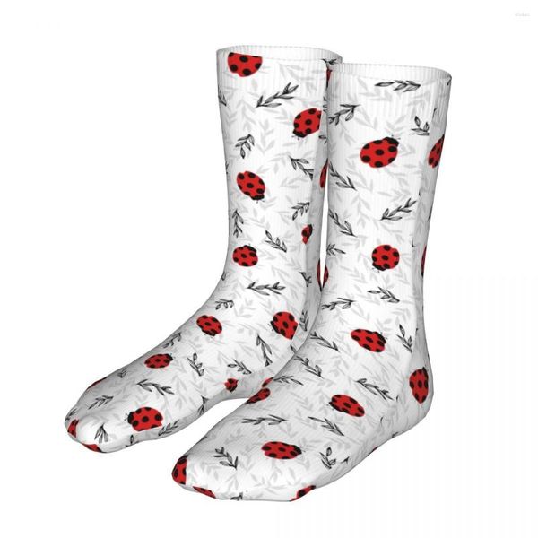 Мужские носки для любителей насекомых, женские модные чулки в стиле божья коровка в стиле хип-хоп, весна-лето, осень-зима, подарки