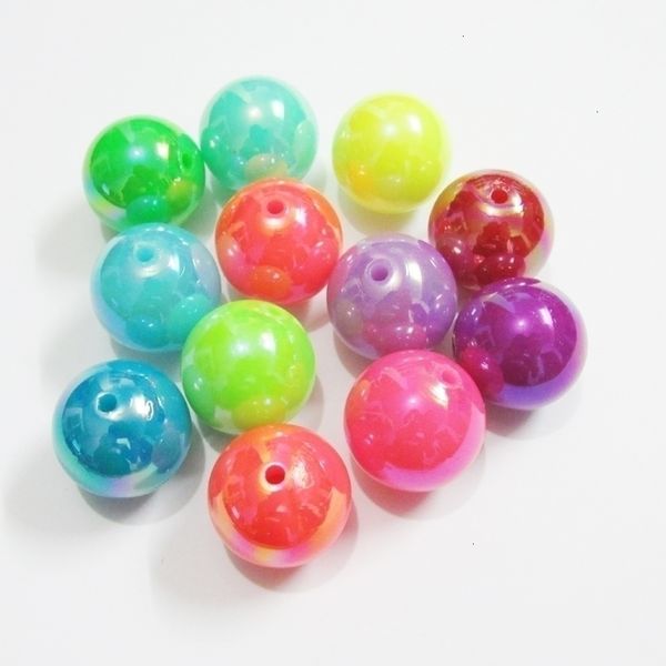 Quartzo sintético Atacado 12mm 500pcsbag 20mm 100pcsbag Neon Sólido Banhado AB Beads Para Moda Y Colar Jóias 230925