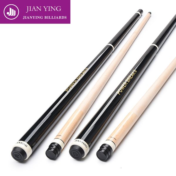 Tacos de bilhar Jian Ying 3 peças Jump Break Cue 1m Crystal Tip Professional Punch Preto com estojo de couro macio 230925