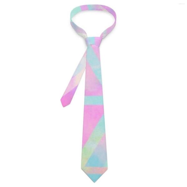 Fliegen Ombre Geo Print Krawatte Rosa Pastell Eleganter Hals für männliche Hochzeit Qualitätskragen bedruckte Krawattenzubehör