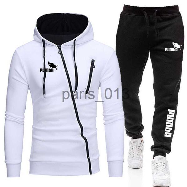 Tracksuits masculinos outono inverno venda quente mens zíper jaquetas outfits clássico masculino ao ar livre casual esportes jogging terno hoodies e sweatpants s-4xl x0926