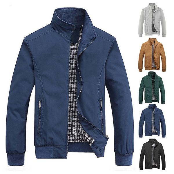 Outdoor -Jackets Hoodies Frühling Herbst Casual Solid Fashion Slim Bomber Jacket Männer Overmantel Ankunft Baseball Herren M6XL Top 230926