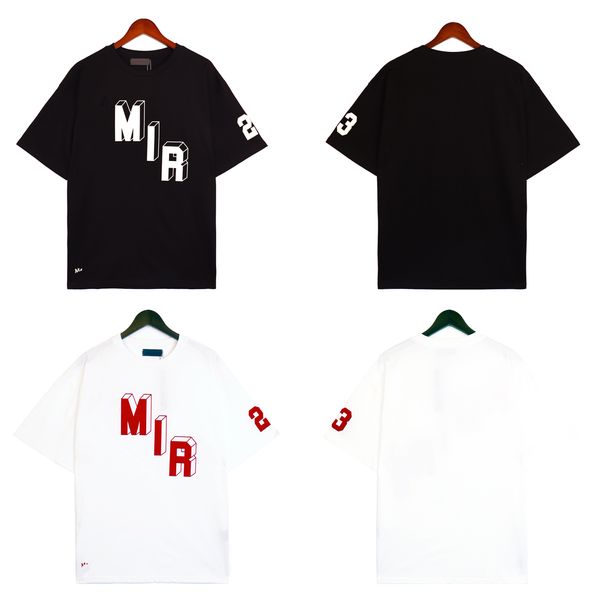 мужская футболка Amirri Дизайнерская футболка Повседневная футболка MMS с монограммой и принтом с коротким рукавом на продажу роскошная мужская дизайнерская одежда в стиле хип-хоп футболка Футболка M-2XL