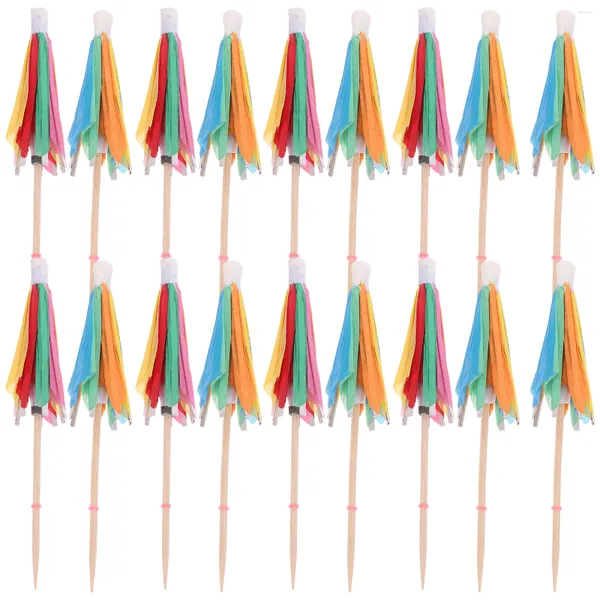 Akşam yemeği setleri 50 adet şemsiye kokteyl için içecekler için kokteyl seçimleri meze süslemeleri Hawaii mini şemsiye kağıt meyve plaj partisi iyilik hediyeler