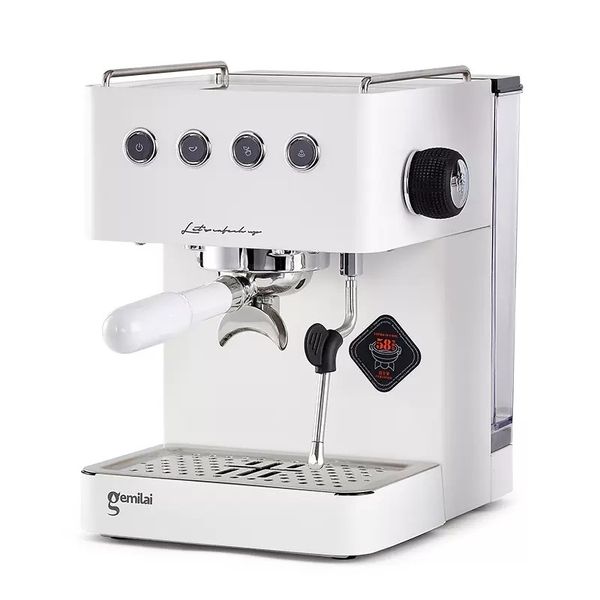 Gemilai CRM3005G Kaffeemaschine Espresso Dampf Milchschaum Professionelle italienische Kaffeemaschine 15 Bar Pumpendruck für Heimcafé