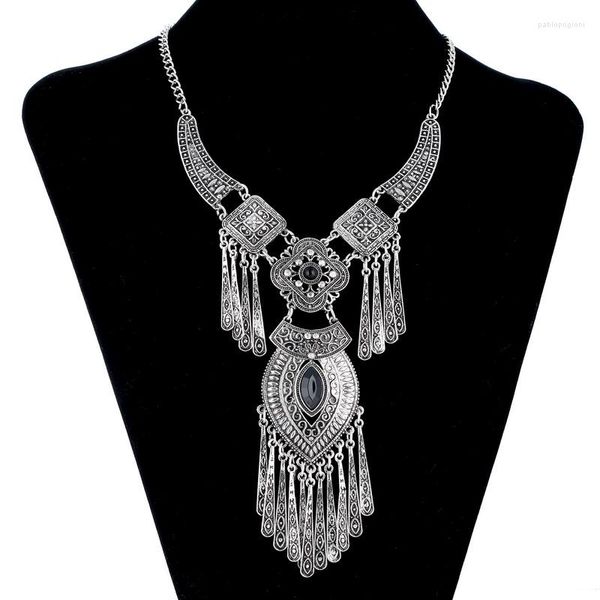 Anhänger Halsketten 2023 Mode Gypsy Collares Choker Böhmische Halskette Collier Femme Schmuck Vintage Aussage Frauen Maxi