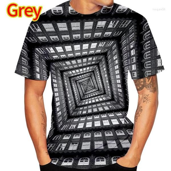 Magliette da uomo Amanti della moda Stampate in 3D Personalizzate Uomo/Donna 10 Stile Blu Vertigine e T-shirt ipnotica colorata