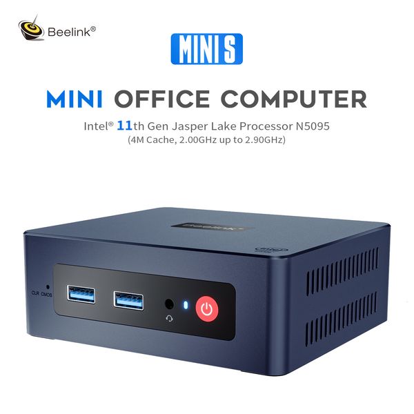 Mini-PCs Beelink Mini S Mini-PC Celeron N5095 oder Alder Lake N95 8 GB/16 GB DDR4 256 GB/512 GB SSD Windows 11 Pro 4K 2.0 WIN11 Computer 230925