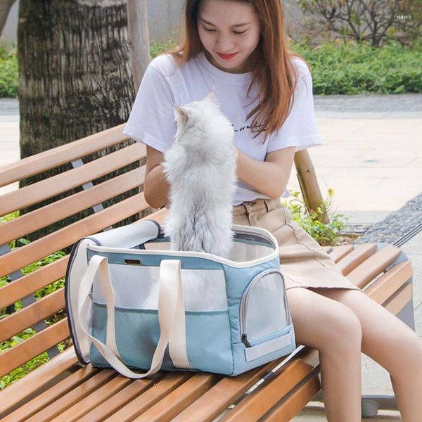 Borsa da trasporto per gatti Borsa da trasporto portatile a tracolla Borsa da viaggio per animali domestici approvata dalla compagnia aerea per gatti