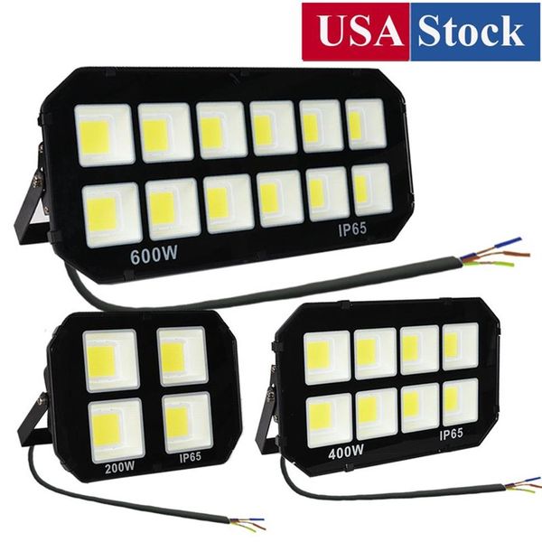 Luci di inondazione a led per esterni 100W 200W 300W 400W 500W 600W Illuminazione paesaggistica Proiettori IP65 impermeabili USA Stock293S