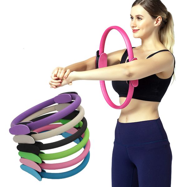 Yoga Círculos Yoga Resistência Anel Pilates Círculo TPU Elasticidade Roda Perna Treinamento de Força Body Building Hoop Gym Fitness Ferramentas Profissionais 230925