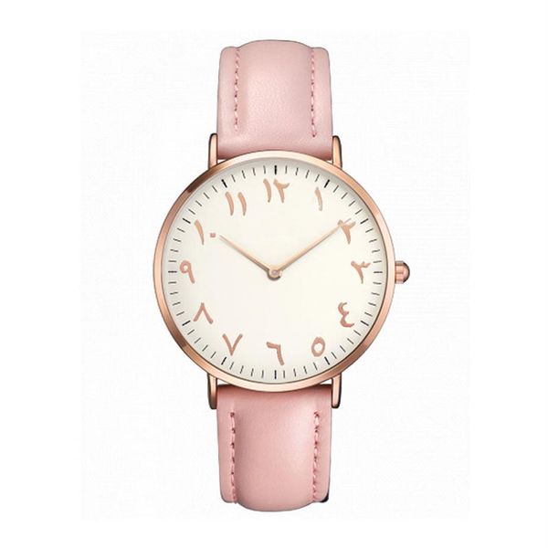 Relógios femininos moda ultra fino algarismos árabes quartzo relógios de pulso senhoras vestido relógio montre femme gift3375