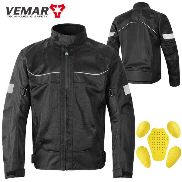 Herrenjacken LYSCHY Motorradjacke Sommer Mesh Oxford Motocross Jacke Mantel mit Schutzausrüstung Männer Moto GP Motorrad Reitjacke M-4XL 230925