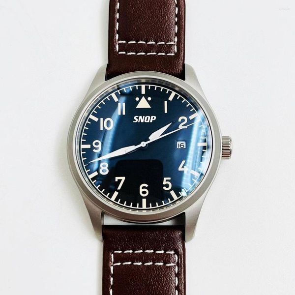 Relógios de pulso luxo de alta qualidade masculino ultra fino esportes relógio mecânico 42mm safira espelho efeito luminoso pode fazer a marca iwatc