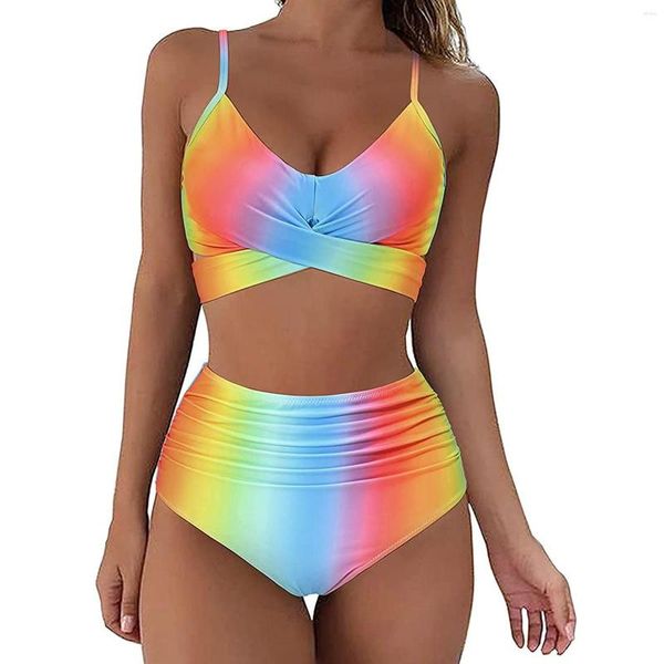 Damenbadebekleidung Sexy Bikini Micro Badeanzug 2023 Tie Dye Mini Tanga Bikinis Set Brasilianisches Schwimmen für Frauen Weiblicher Badeanzug