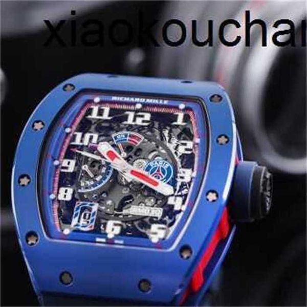 Orologio Milles automatico SuperClone KV Factory Rm030 quadrante rosso laterale 42,7 50 con cartaZaffiro in fibra di carbonio Spedito da FedexDH4FCS2QCS2Q