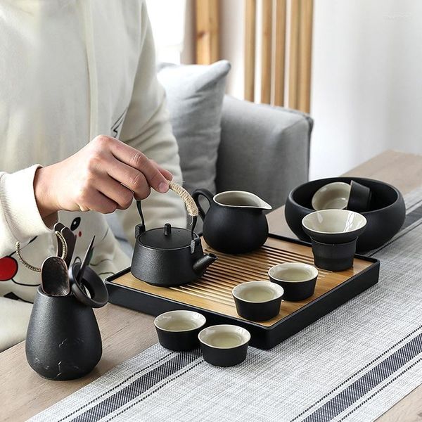 TeAware Setleri Matcha Infuser Tea Seti Tam Tören Lüks İnce Kemik Çin Seramik Seyahat Eşleri Para Yerba Bar Malzemeleri Mzy