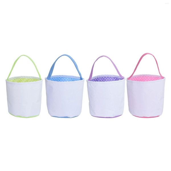 Confezione regalo per bambini Borsa a secchiello per caccia alle uova di Pasqua Borse per feste pratiche per lo shopping