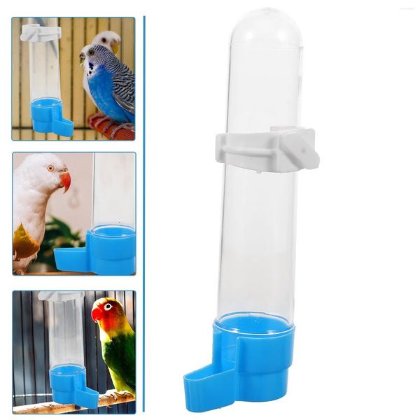 Altre forniture per uccelli Bevitore Pappagallo Fontana d'acqua per gabbia Contenitore per mangiatoia per piccioni Parrocchetto bevente in plastica