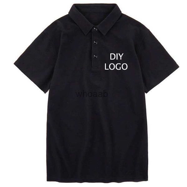 Herrenhemden, lässige Poloshirts für Herren, DIY für Ihren Sommer, hochwertige Tops, T-Shirts, individuelle Social-Business-Kurzarmkragen, Herrenkleidung, S-5XL, YQ230926