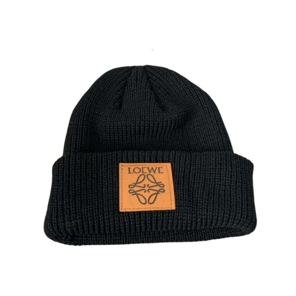 Chapéus de desenhista Lowewe moda luxo para mulheres homens top qualidade beanie óculos de inverno chapéu com nervuras lente de malha beanie hip hop com caixa e letras chapéus de malha