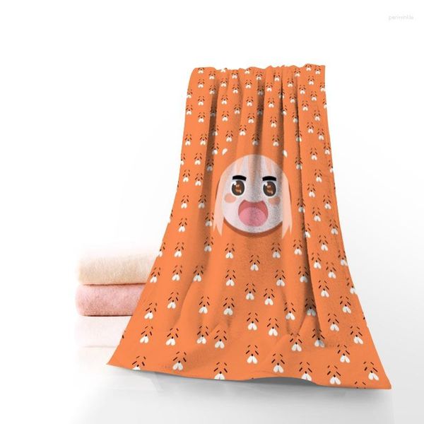 Toalha personalizada Himouto-Umaru-chan Anime Microfibra Banho Baech Toalhas Esporte Secagem Viagem 35x75cm 1028