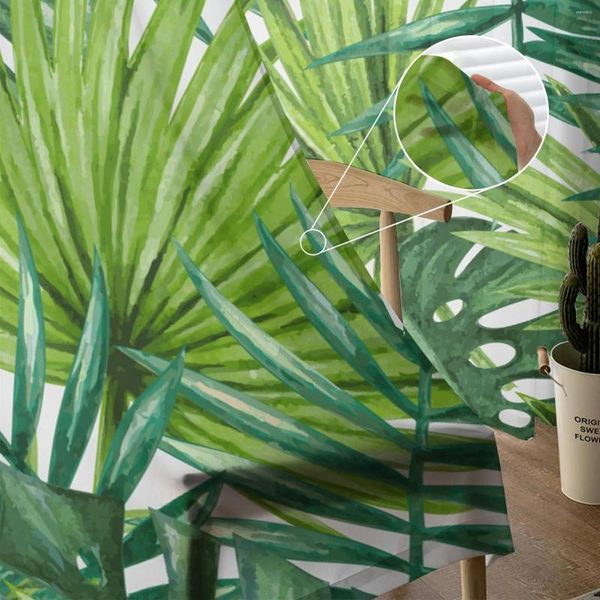 Tenda tropicale giungla pianta verde chiffon velato soggiorno camera da letto finestra decorativa vuota