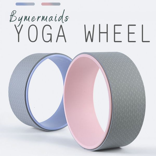 Cerchi per yoga Bymermaids Fitness Ruota per yoga TPE Rullo per yoga antiscivolo Bella schiena Spalla sottile Anello per pilates Palestra Esercizio Accessori per yoga 230925