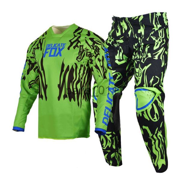 Outros vestuário Calças delicadas 180 Peril Gear Set MX Combo BMX Dirt Bike Outfit Off-Road Terno Enduro ATV UTV MTB DH Green Kit X0926