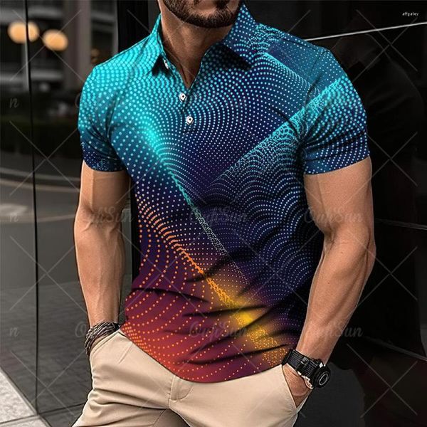 Мужские поло, рубашки поло, быстросохнущая одежда, модная классическая дышащая футболка с короткими рукавами, уличная футболка 2023, мужской топ, повседневная блузка большого размера