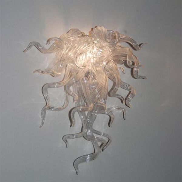 Lâmpadas de parede de cristal moderno requintado italiano arandela de vidro transparente luxo estilo antigo lâmpadas de parede fábrica-tomada luz led sourcec214a