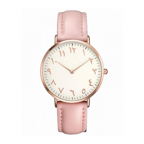 Vrouwen Horloges Mode Ultra Dunne Arabische Cijfers Quartz Horloges Dames Jurk Horloge Montre Femme Klok Gift246u