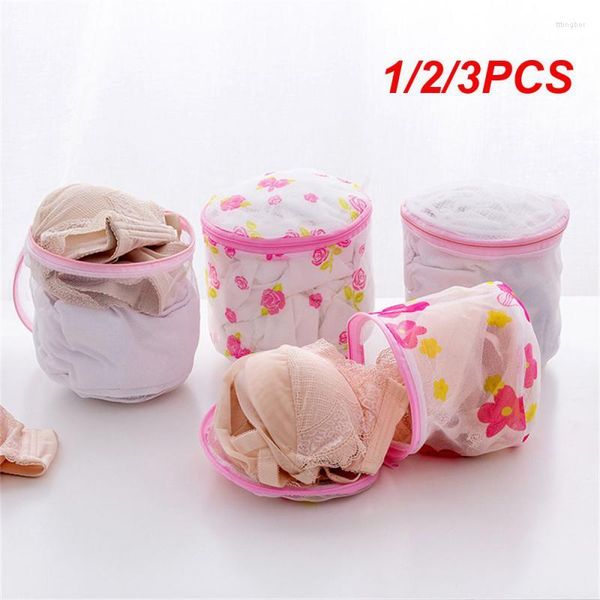 Wäschesäcke 1/2/3PCS Tasche Reinigung Reißverschluss Faltbare Nylon BH Socken Unterwäsche Kleidung Waschmaschine Schutznetz Mesh Home