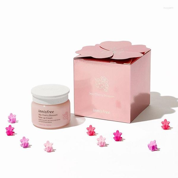 Flaschen, kundenspezifische Private Label, umweltfreundliches Faltpapier, rosa Kirschform, Hautpflege-Geschenkbox, Verpackung für Creme