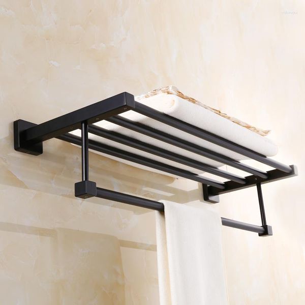 Set di accessori per il bagno Bagno in stile americano Hardware nero Montaggio a parete Ciondolo per mensola antico in acciaio inossidabile per completo