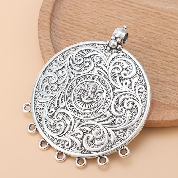 Anhänger Halsketten 2 teile/los Tibetischen Silber Große Boho Tribal Bohemian 7 Bailors Anschlüsse Anhänger Für DIY Halskette Schmuck Machen