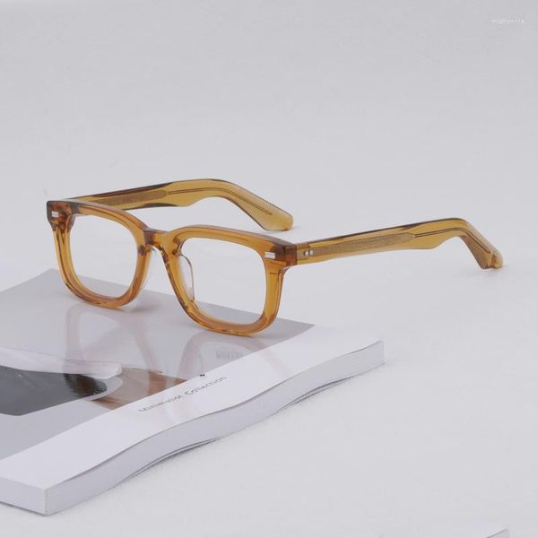 Óculos de sol quadros japonês artesanal vintage óculos quadro klutz homem leitura miopia prescrição óculos feminino marca quadrado eyewear