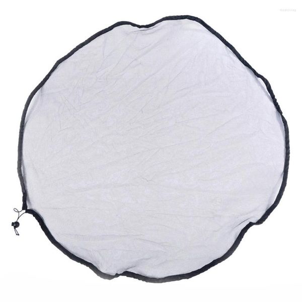 Capas de chuva 1 pc 95cm rede de cobertura de malha para barris de chuva pe baldes de coleta de água tanque de chuva ferramenta de colheita proteção