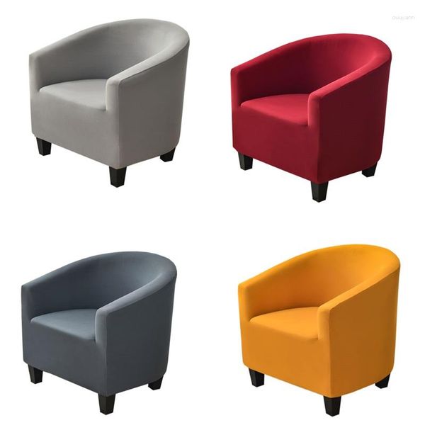 Stoelhoezen voor kamer Kleur Relax Badhoes Fauteuil Effen Hoes Bad Stretch Bank Club Sofa Enkele elastische zitting Living Protector