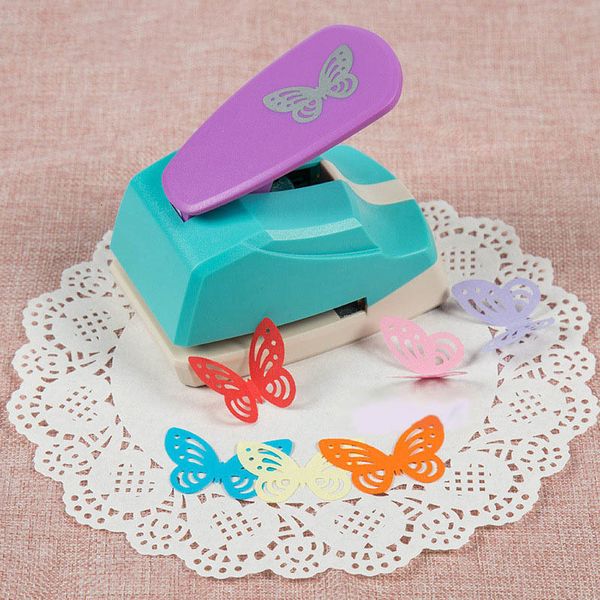 Outros acessórios de mesa Scrapbook Punch Handmade Cutter Card Craft Calico Printing Kid DIY Flower Paper Hole Puncher Grande Borboleta 3D Shap 230926