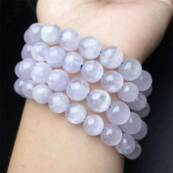 Bracciale Kunzite naturale Bracciale Moda Donna Gioielli curativi Pietra preziosa Reiki Pietra energetica Regalo di festa 1 pz