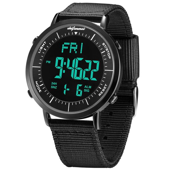 Shifenmei ultradünne männer elektronische uhr Männer Sport Uhr Outdoor Digital Uhr Elektronische Handgelenk WatchesRelogio Masculino L247G