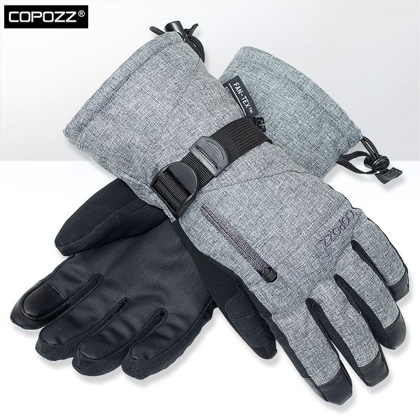 Guanti da sci COPOZZ Guanti da snowboard unisex da 30 gradi Touchscreen Motore per motoslitta Neve termica impermeabile 230926