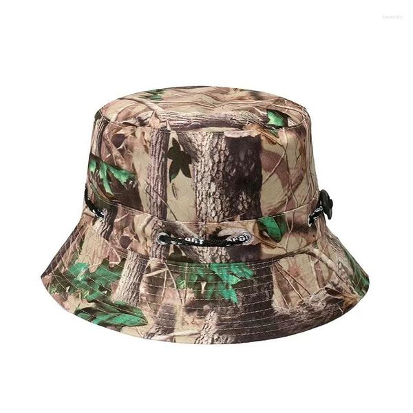 Berets Frühling Sommer Männer Frauen Reversible Eimer Hut Wandern Camping Jagd Dschungel Krieg Armee Camouflage Kappe Angeln Outdoor Taktische