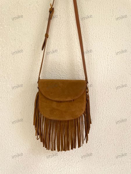 Bolsa de luxo mini bolsa de borla designer bolsa de ombro pequeno rosto francês bolsa feminina saco de axilas tramp laca couro sela bolsa