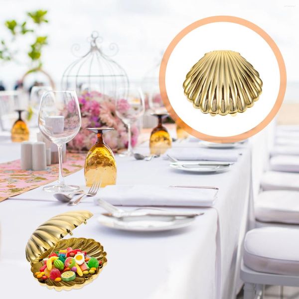 Confezione regalo 10 pezzi Go Contenitori per alimenti Coperchi Shell Scatola di caramelle Forniture per matrimoni Spiaggia Plastica per bambini