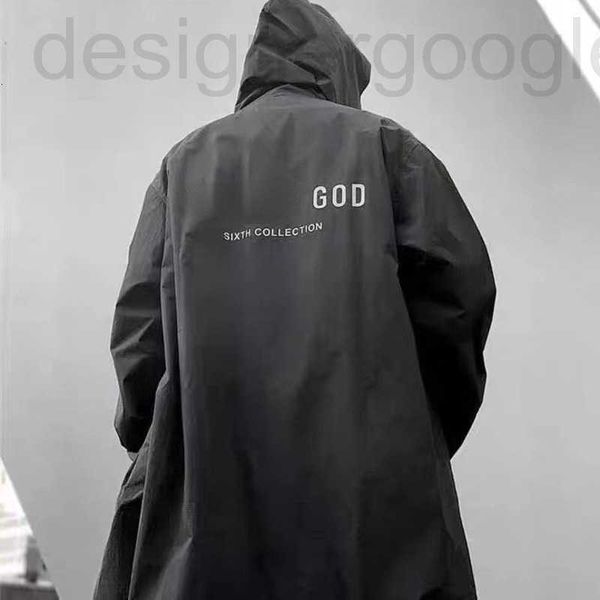 Giacche da uomo firmate Fog Jacket Cappotto da uomo firmato Giacca a vento lunga riflettente Nylon Impermeabile Felpa con cappuccio Hip Hop Uomo Donna Abbigliamento sportivo 9VY9