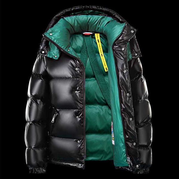 Piumini da uomo Parka Piumini da uomo invernali Per giacca a vento impermeabile con cappuccio Casual Piumino corto di lusso da uomo 2023 L230926