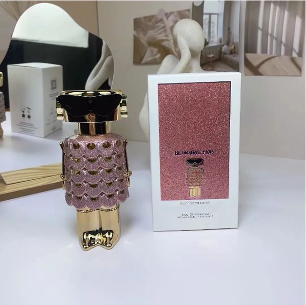 Roboter Damenparfüm 80 ml Fame Blooming Pink Eau de Parfum 2,7 FL OZ FAME Phantom Lady Spray Parfum Deodorant Auf Lager